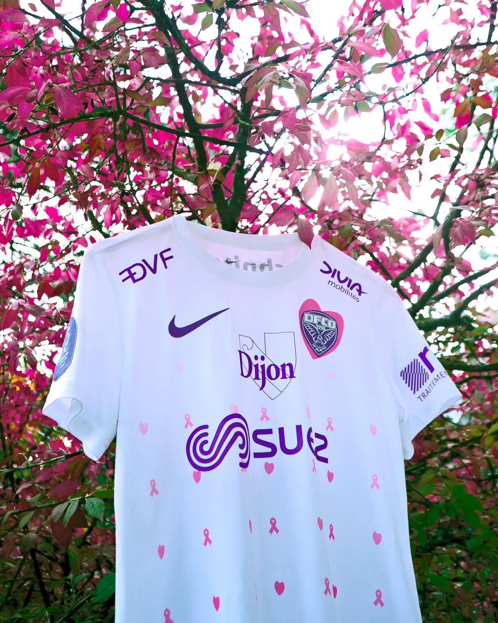 Maillot DFCO Féminines x Octobre Rose